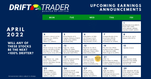 Earnings Calendar - April 2022